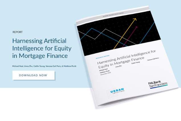 Photo of Urban Institute report on AI in mortgage finance