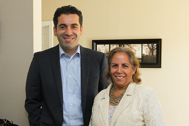 Alex Vega, VCCDC Director of Lending Services, with Bertha Garcia, Executive Director